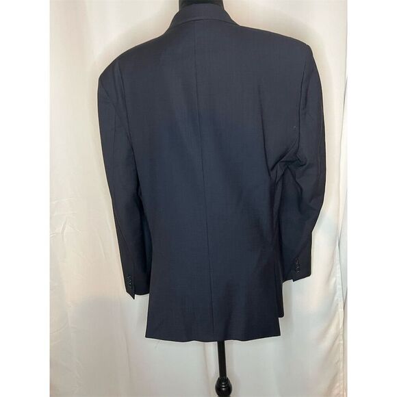 Calvin Klein Men's Gray Wool Blazer Size 42R Two-Button Formal Jacket - Picture 4 of 8